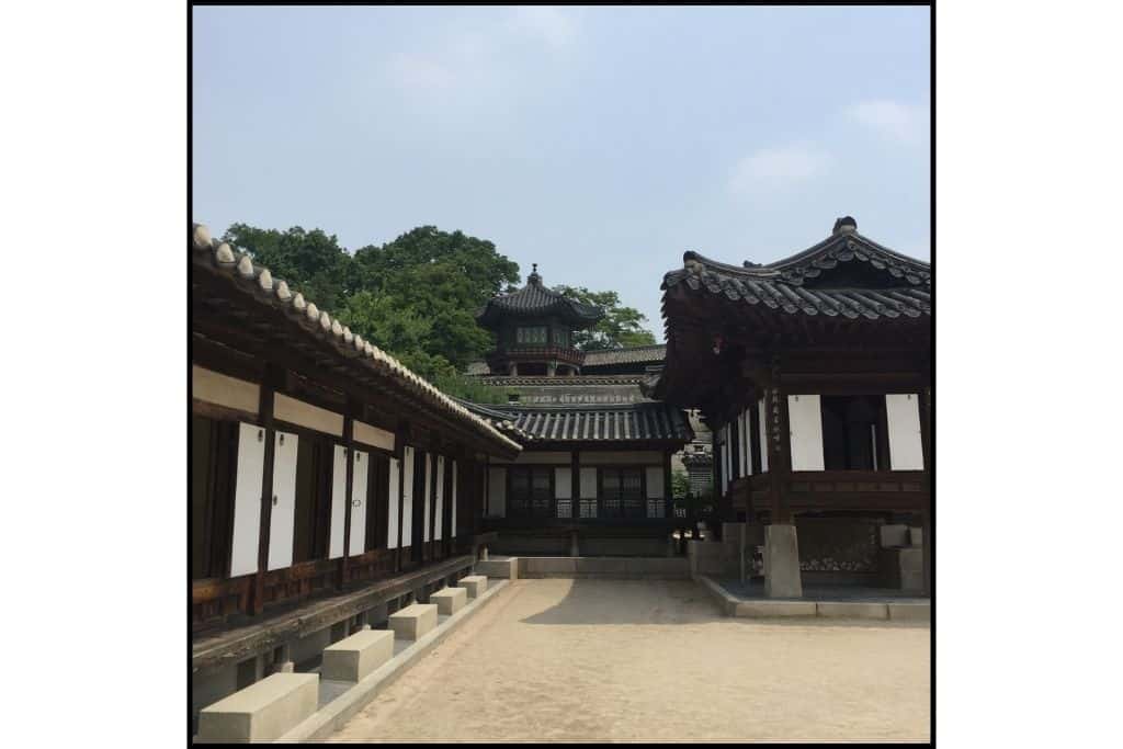 Changdeokgung palace buildings in Seoul S Korea