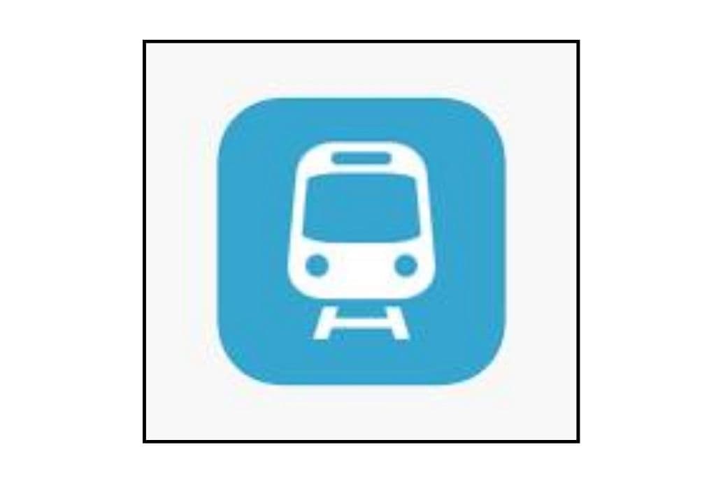 Must-have Subway Korea App icon, a blue box with the front of a subway car in white. 