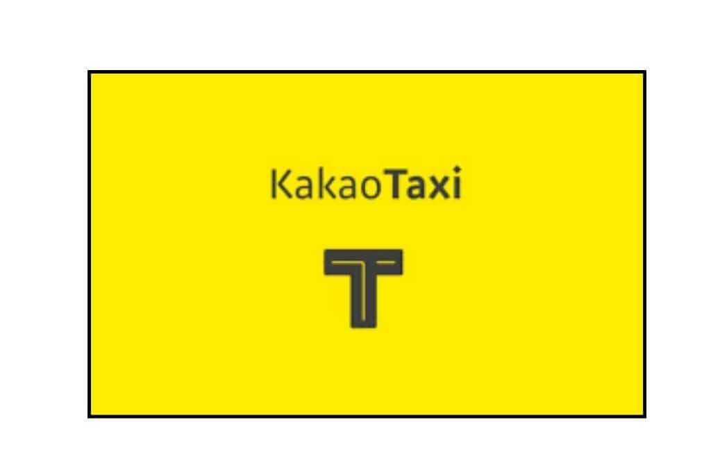Kakao Taxi app icon, yellow box with a T that looks like a street. 