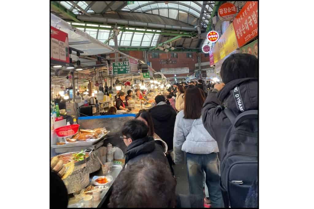 A traditional market in Seoul