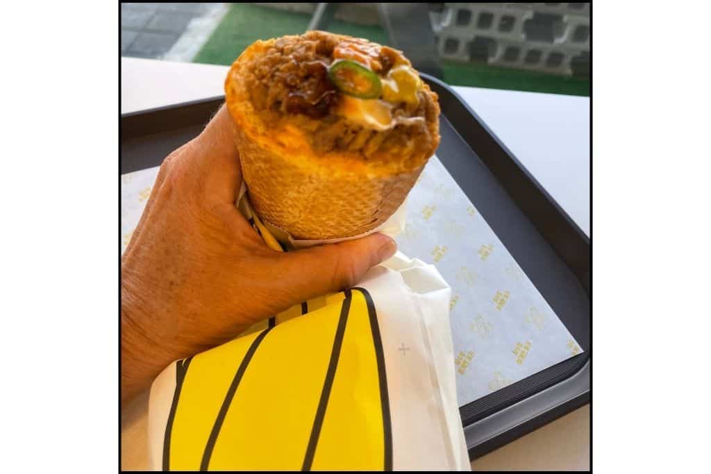 A baguette burger in Yeosu